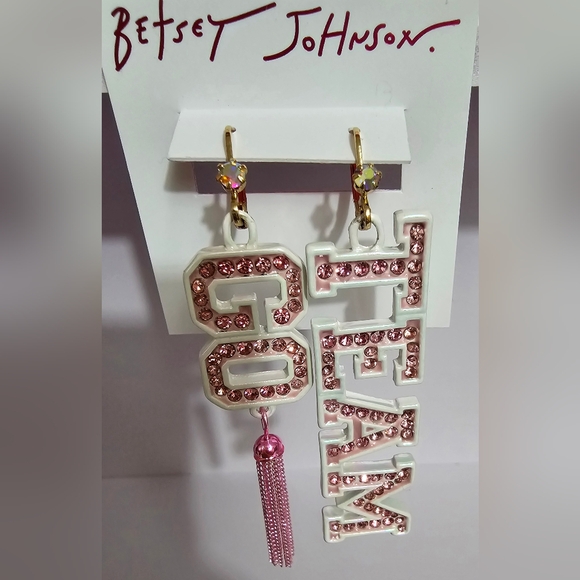 Betsey Johnson Go Team Earrings! NWT! - Picture 4 of 13